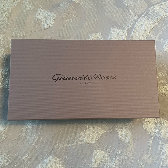 GIANVITO ROSSI Elle 85 PVC Heels Metallic Kiwi Green Sz 38 - Picture 5 of 6